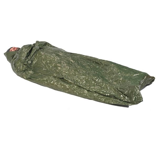 NDuR NDuR Emergency Survival Bag Olive/Silver Camping And Outdoor