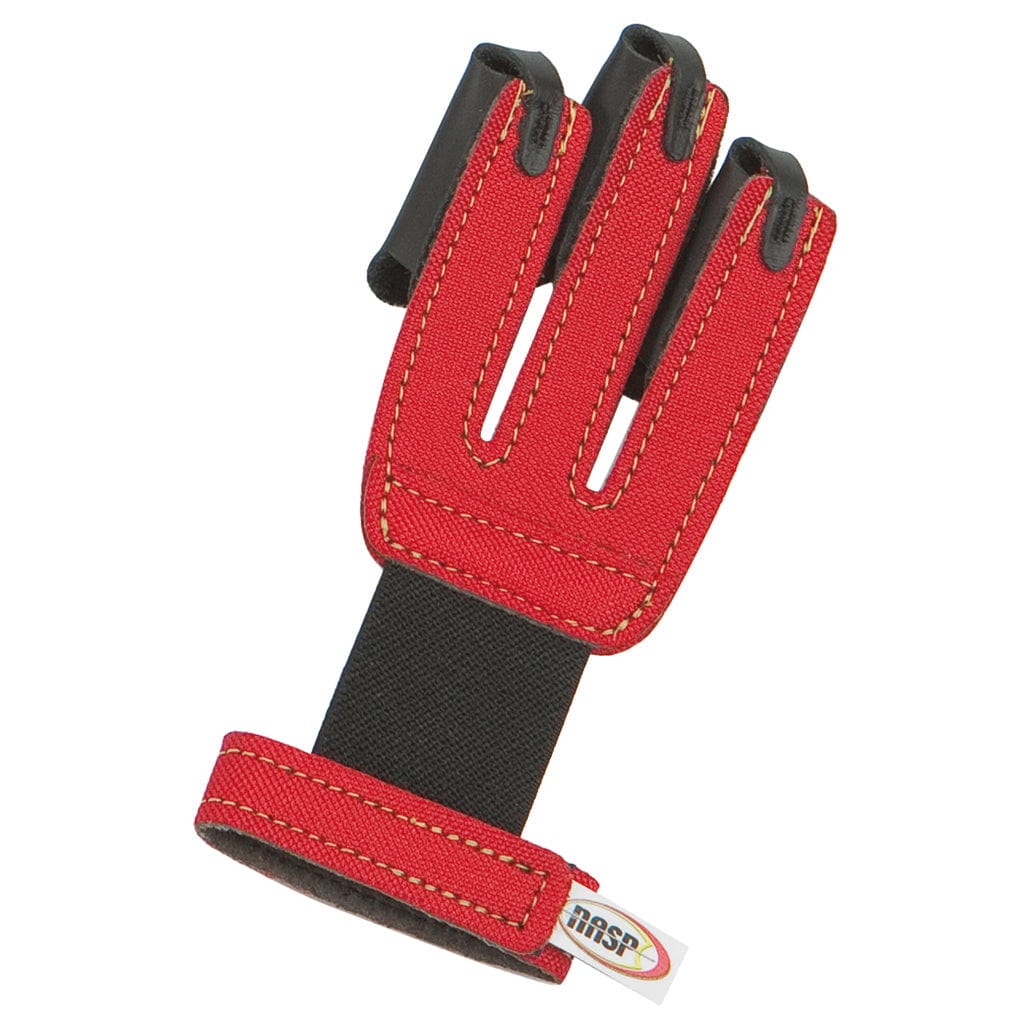 Neet Neet Nasp Youth Shooting Glove Red Regular Shooting Gloves and Tabs