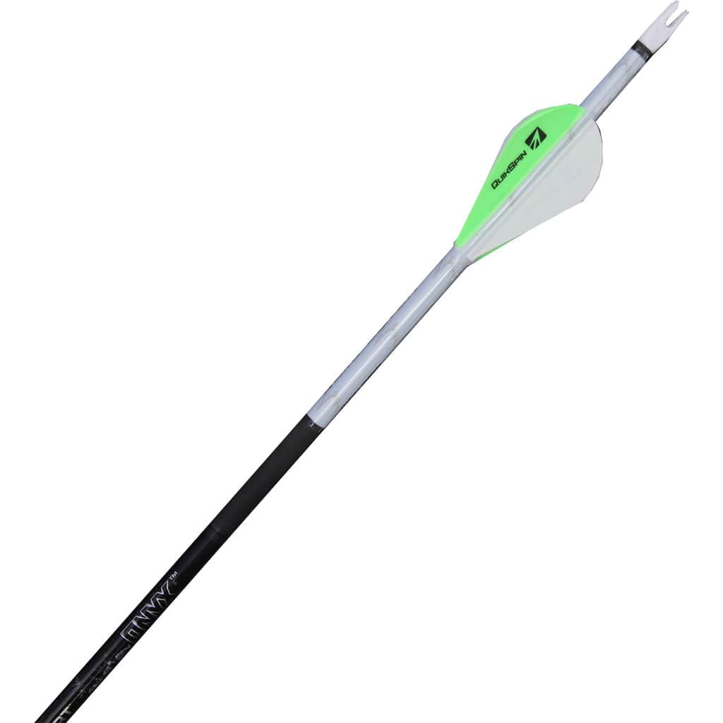 New Archery Products Nap Quikfletch Quickspin Fletch Rap White And Green 4 In. Fletching Tools and Materials