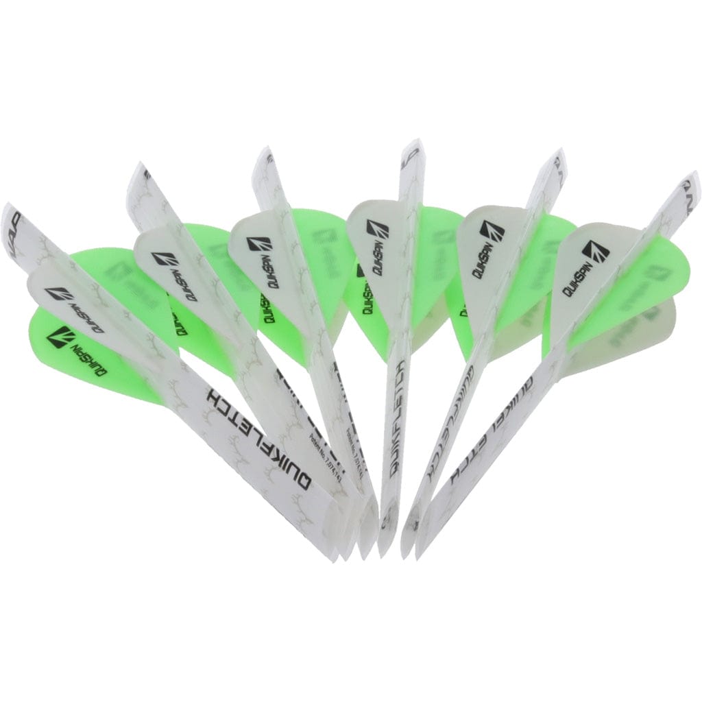 New Archery Products Nap Quikfletch Quickspin Fletch Rap White And Green 4 In. Fletching Tools and Materials