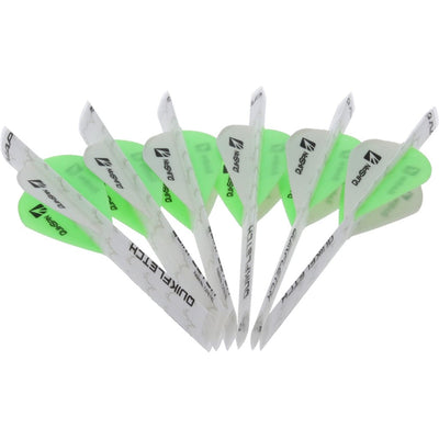 New Archery Products Nap Quikfletch Quickspin Fletch Rap White And Green 4 In. Fletching Tools and Materials
