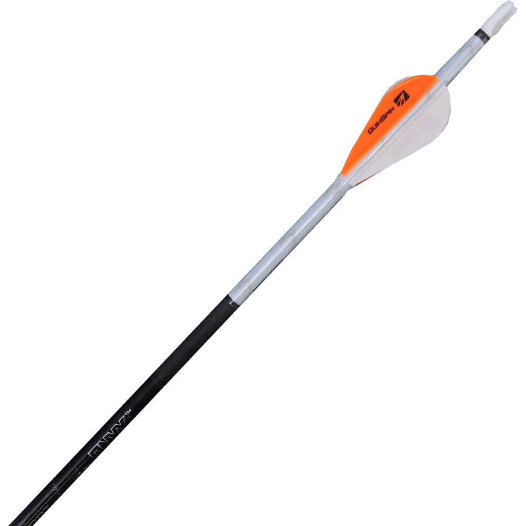 New Archery Products Nap Quikfletch Quickspin Fletch Rap White And Orange 4 In. Fletching Tools and Materials