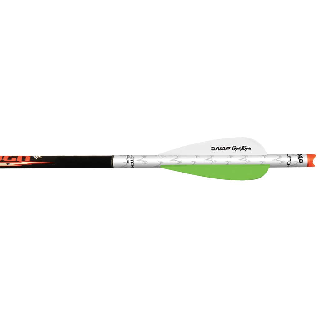 New Archery Products Nap Quikfletch Twister Fletch Rap White And Green 2 In. Fletching Tools and Materials