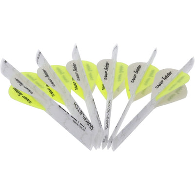 New Archery Products Nap Quikfletch Twister Fletch Rap White And Yellow 2 In. Fletching Tools and Materials