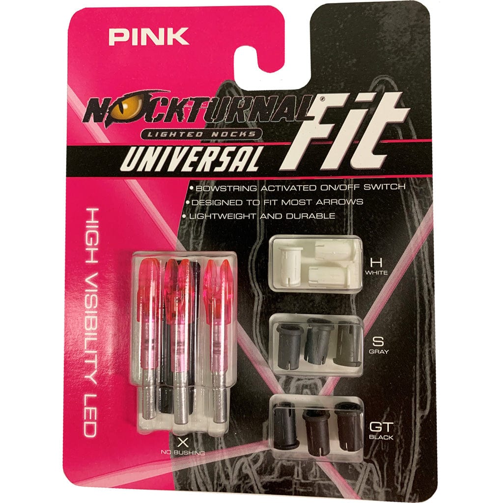 Nockturnal Nockturnal Fit Lighted Nocks Pink 3 Pk. Arrow Components