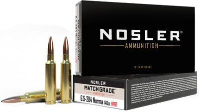 Nosler Bullets Nosler Match Grade Rifle Ammunition 6.5mmx284 Norma 140 Gr. Cc Hpbt 20 Rd. Ammo