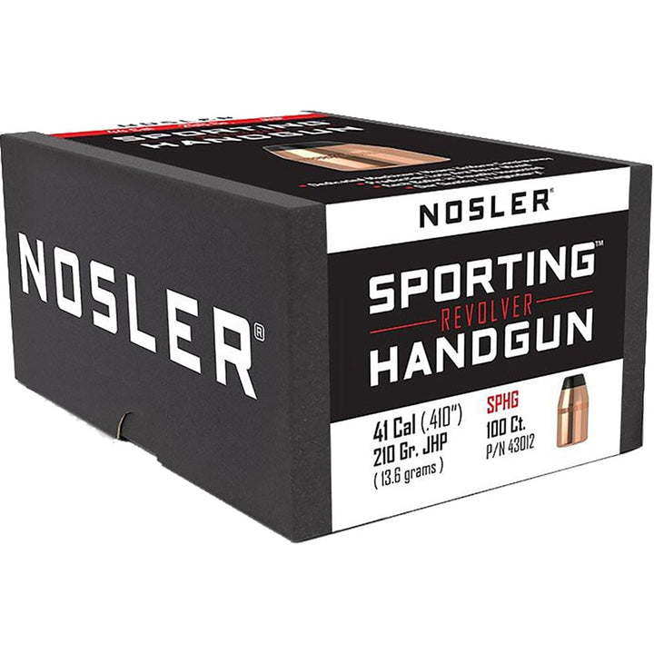 Nosler Bullets Nosler Sporting Handgun Revolver Bullet .41 Cal. 210 Gr. Jacketed Hollow Point 100 Pk. Reloading Components