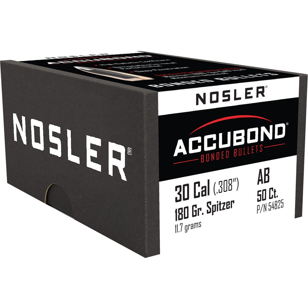 Nosler Nosler Accubond Bullets .30 Cal. 180 Gr. Spitzer Point 50 Pk. Reloading