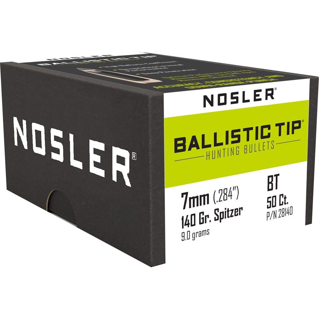 Nosler Nosler Ballistic Tip Hunting Bullets 7mm 140 Gr. Spitzer Point 50 Pk. Reloading