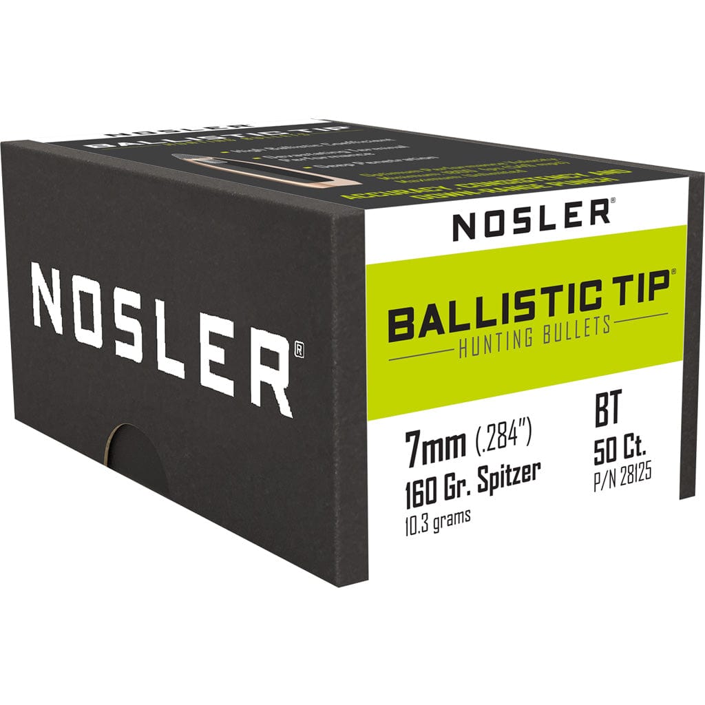 Nosler Nosler Ballistic Tip Hunting Bullets 7mm 160 Gr. Spitzer Point 50 Pk. Reloading