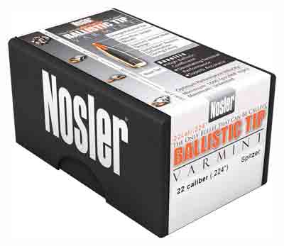 Nosler Nosler Bullets 22 Cal .224 - 55gr Ballistic Tip 250ct Reloading