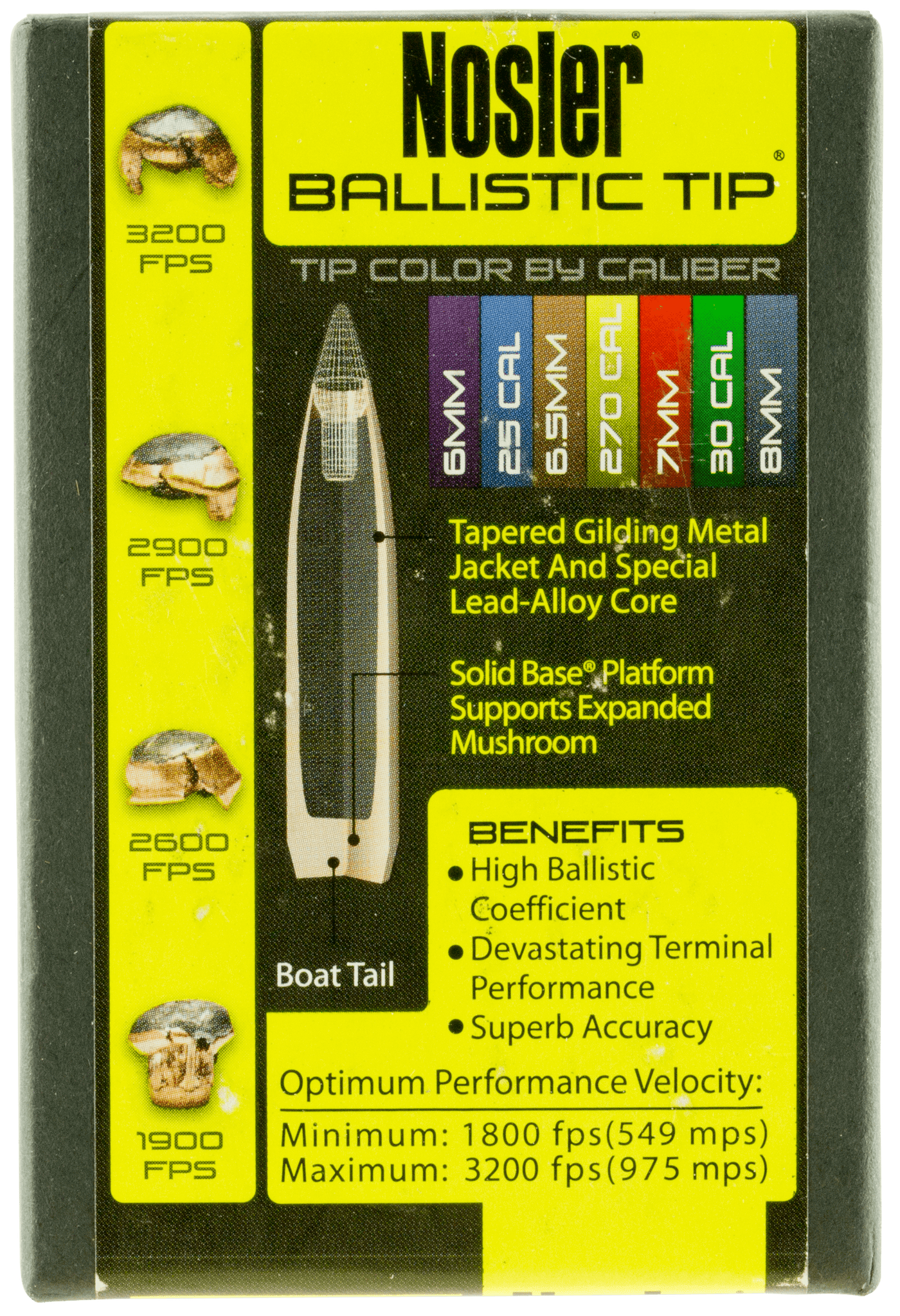 Nosler Nosler Bullets 458 Cal .458 - 300gr Ballistic Tip 50ct Reloading