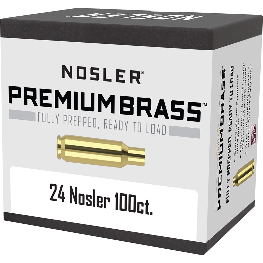 Nosler Nosler Custom Brass 24 Nosler 100 Pk. Reloading