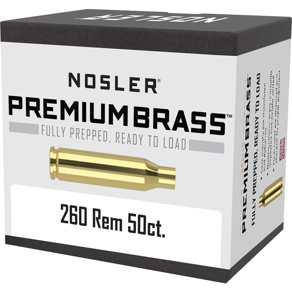 Nosler Nosler Custom Brass .260 Rem. 50 Pk. Reloading