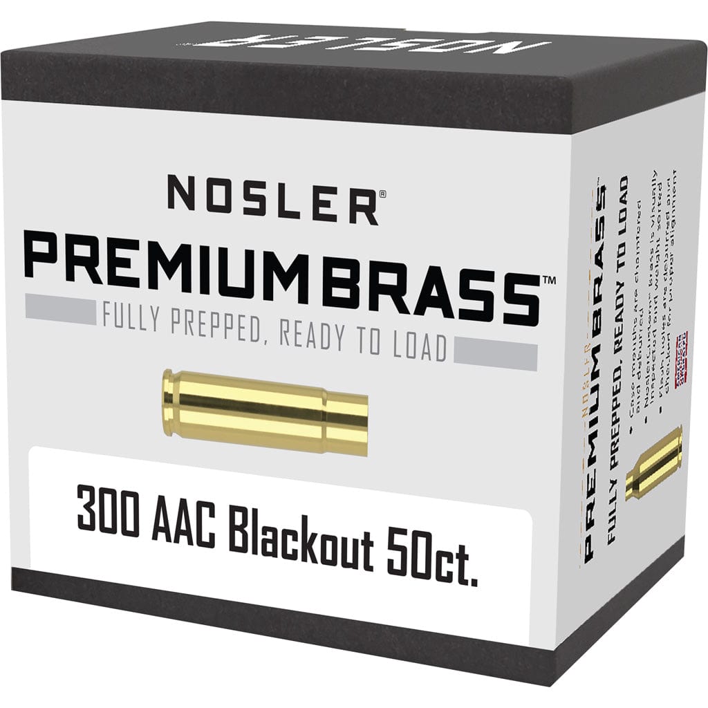 Nosler Nosler Custom Brass .300 Blackout 50pk. Reloading