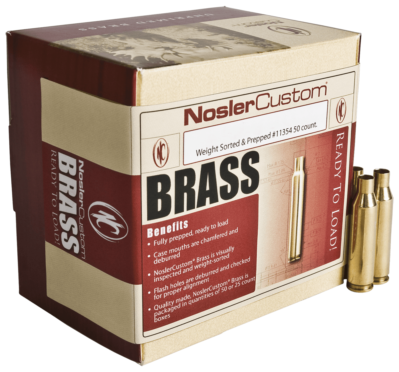 Nosler Nosler Custom Brass 6.5mm Creedmoor 50 Pk. Reloading