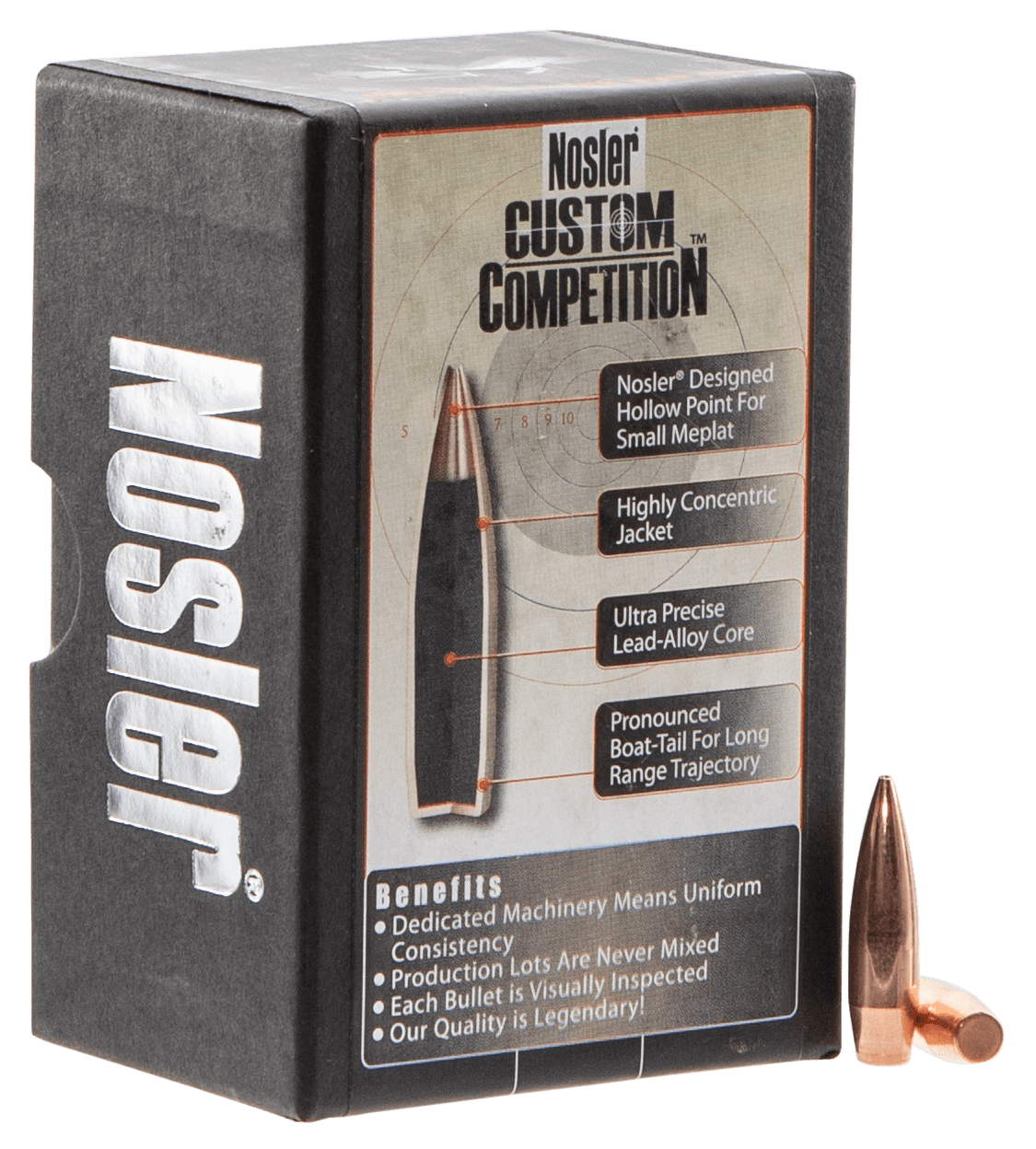 Nosler Nosler Custom Competition, Nos 53427 Cc          6.5 100 Cc Hpbt          100 Reloading