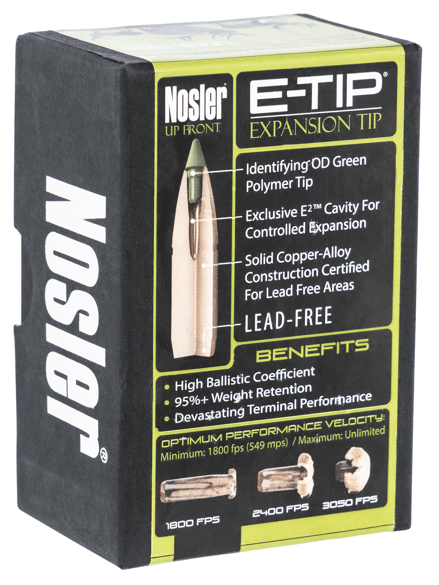 Nosler Nosler E-tip, Nos 59180 E-tip      308 180 Sptzr  50 Reloading