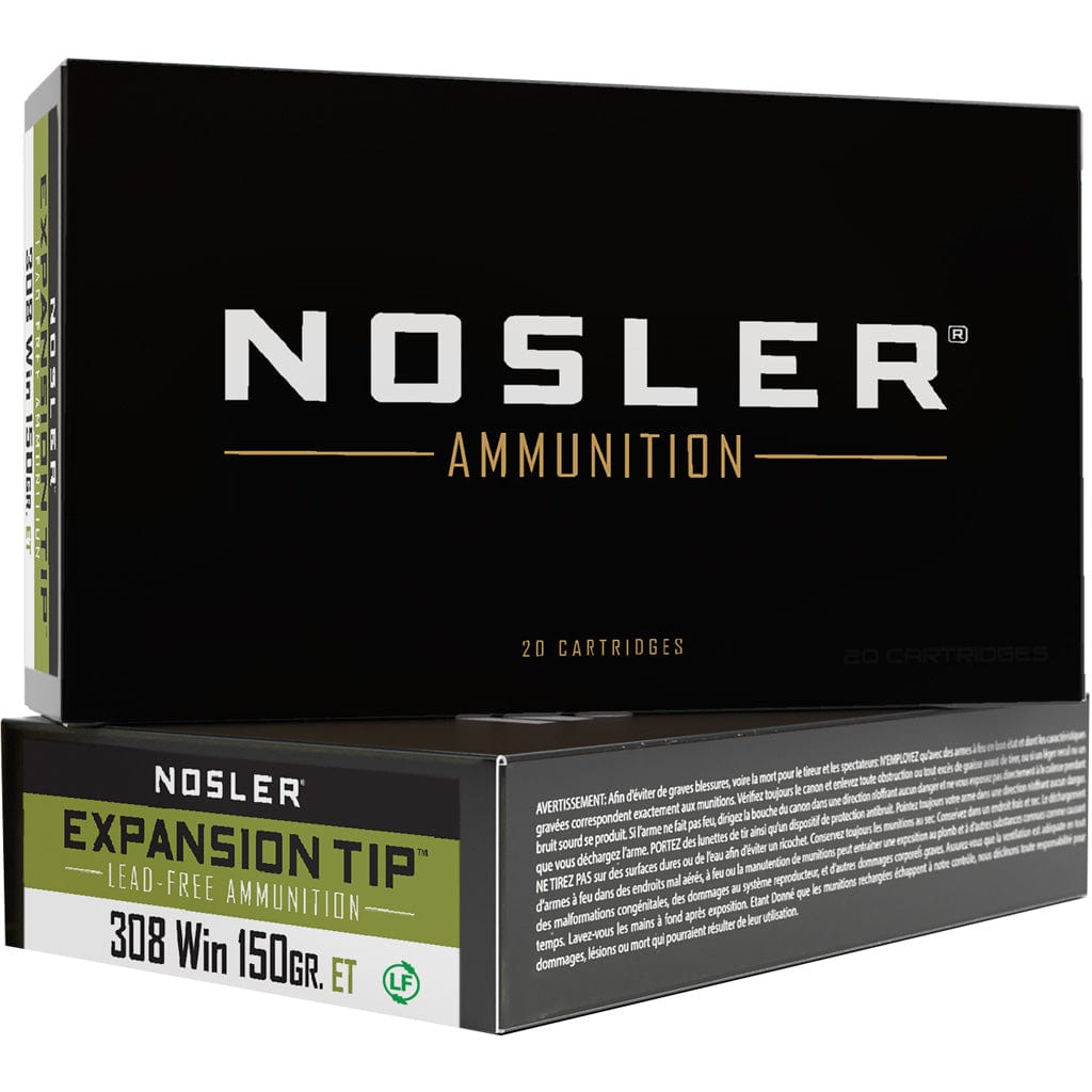 Nosler Nosler Expansion Tip Rifle Ammunition 308 Win. 150 Gr. Et Sp 20 Rd. Ammo