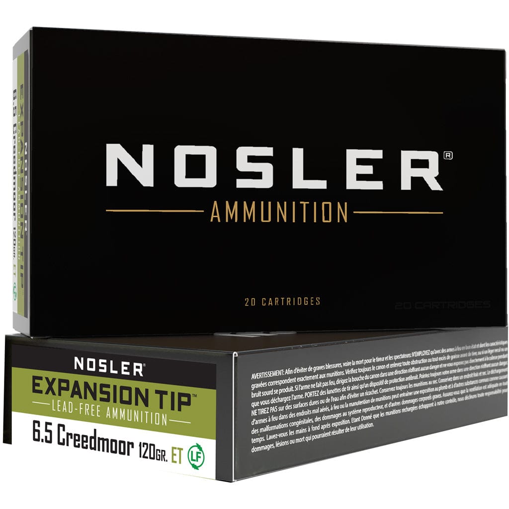 Nosler Nosler Expansion Tip Rifle Ammunition 6.5mm Creedmoor 120 Gr. Et Sp 20 Rd. Ammo
