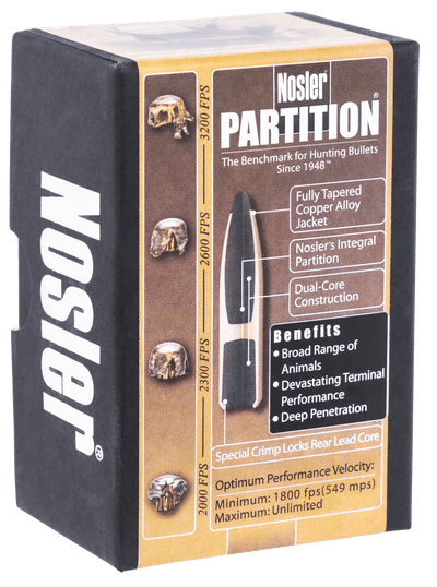 Nosler Nosler Partition Bullets .30 Cal. 165 Gr. Spitzer Point 50 Pk. Reloading