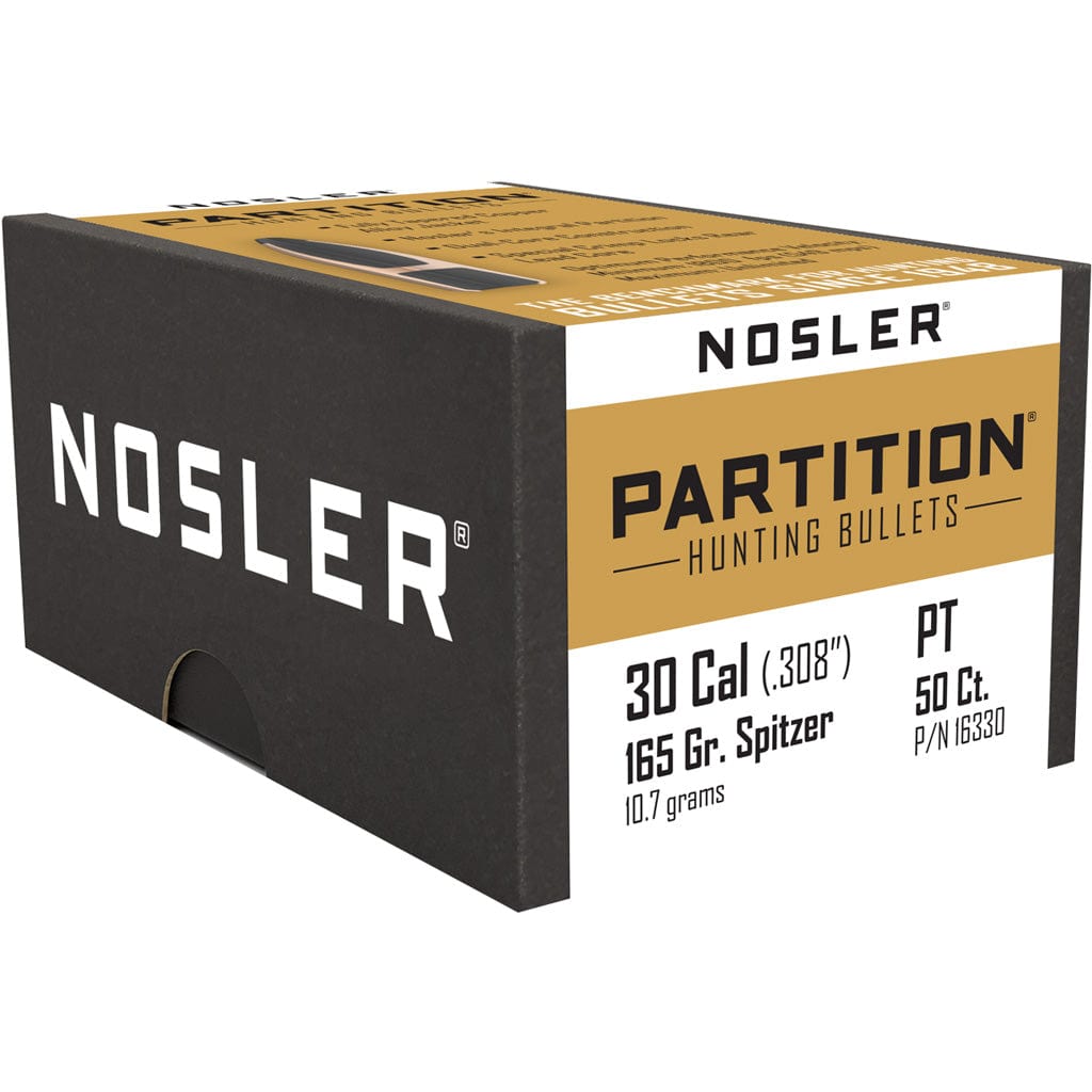 Nosler Nosler Partition Bullets .30 Cal. 165 Gr. Spitzer Point 50 Pk. Reloading