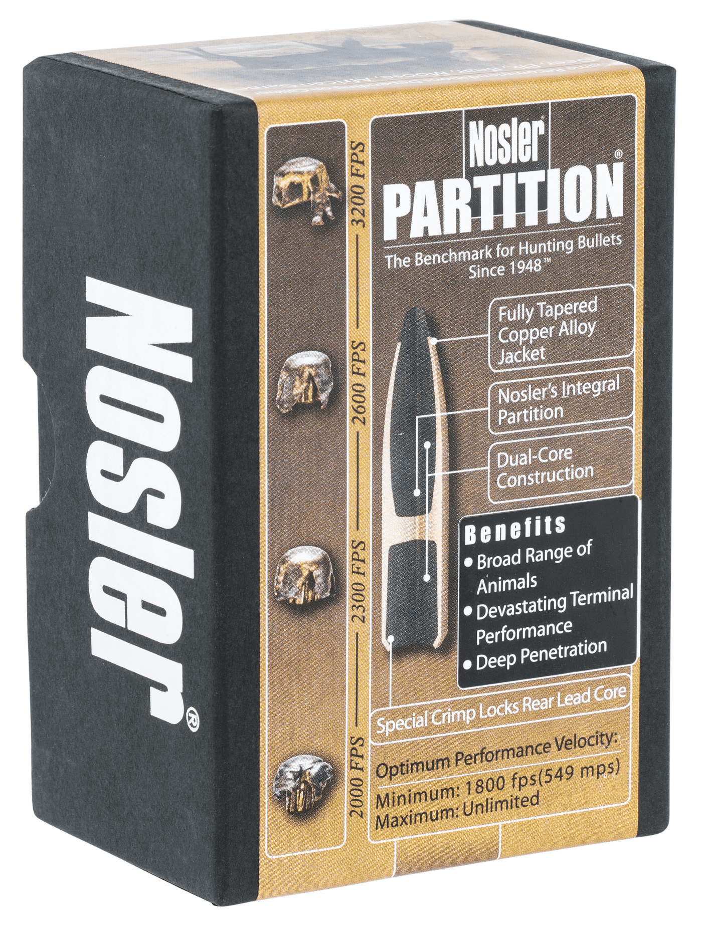 Nosler Nosler Partition Bullets 6.5mm 140 Gr. Spitzer Point 50 Pk. Reloading