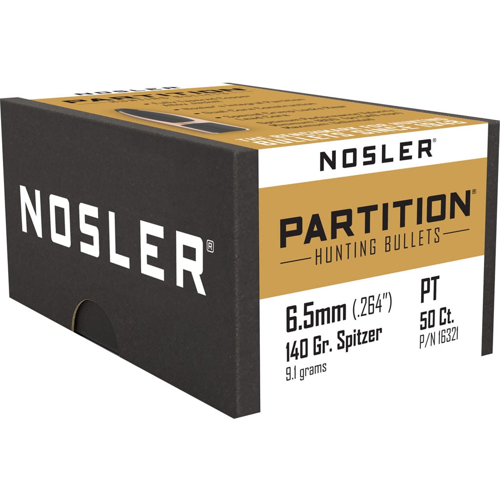 Nosler Nosler Partition Bullets 6.5mm 140 Gr. Spitzer Point 50 Pk. Reloading