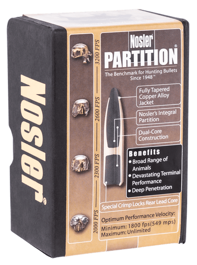 Nosler Nosler Partition Bullets 6mm 100 Gr. Spitzer Point 50 Pk. Reloading