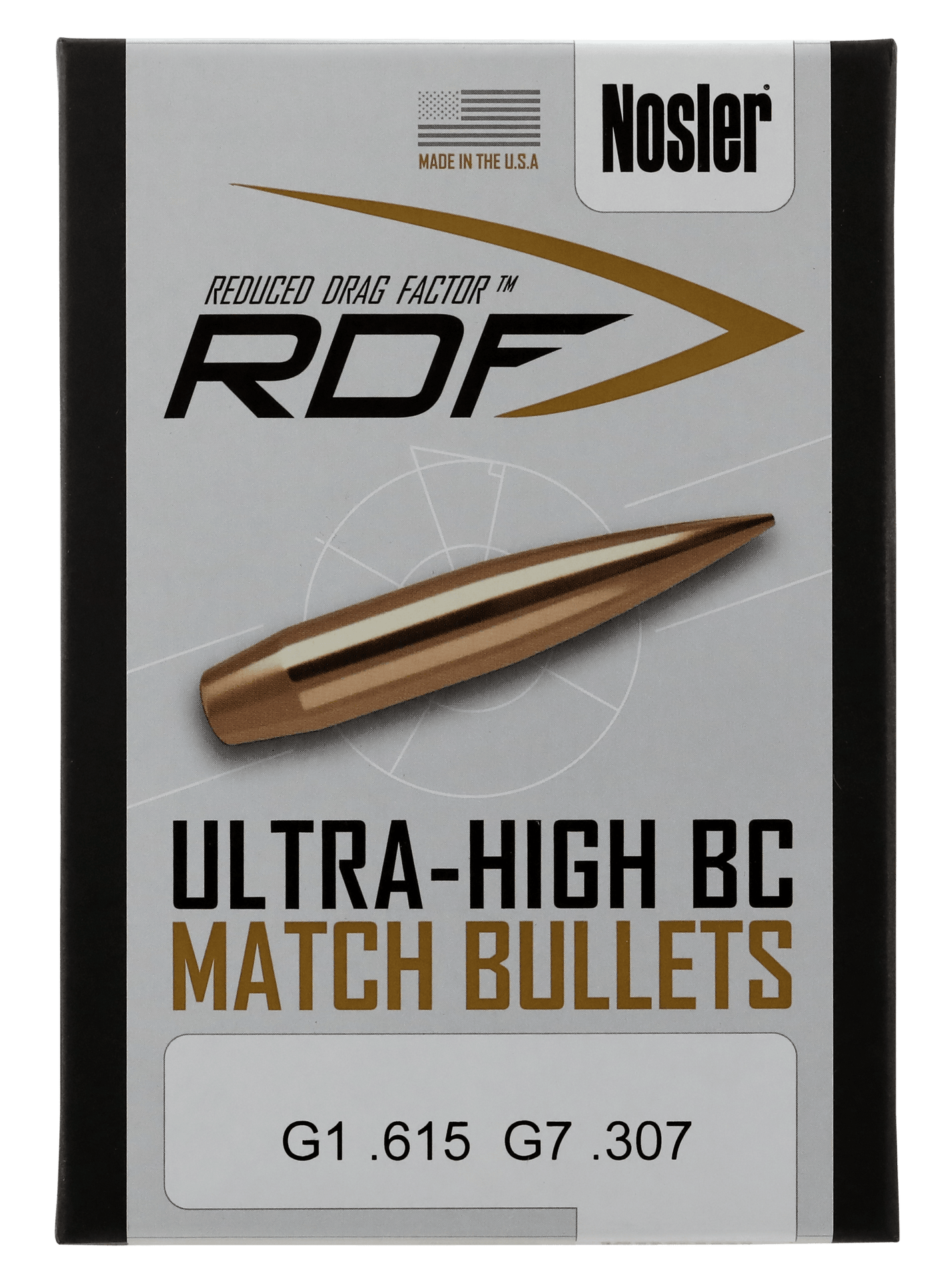 Nosler Nosler Rdf, Nos 54722 Rdf Match 6.5mm 130 Hpbt  500 Reloading