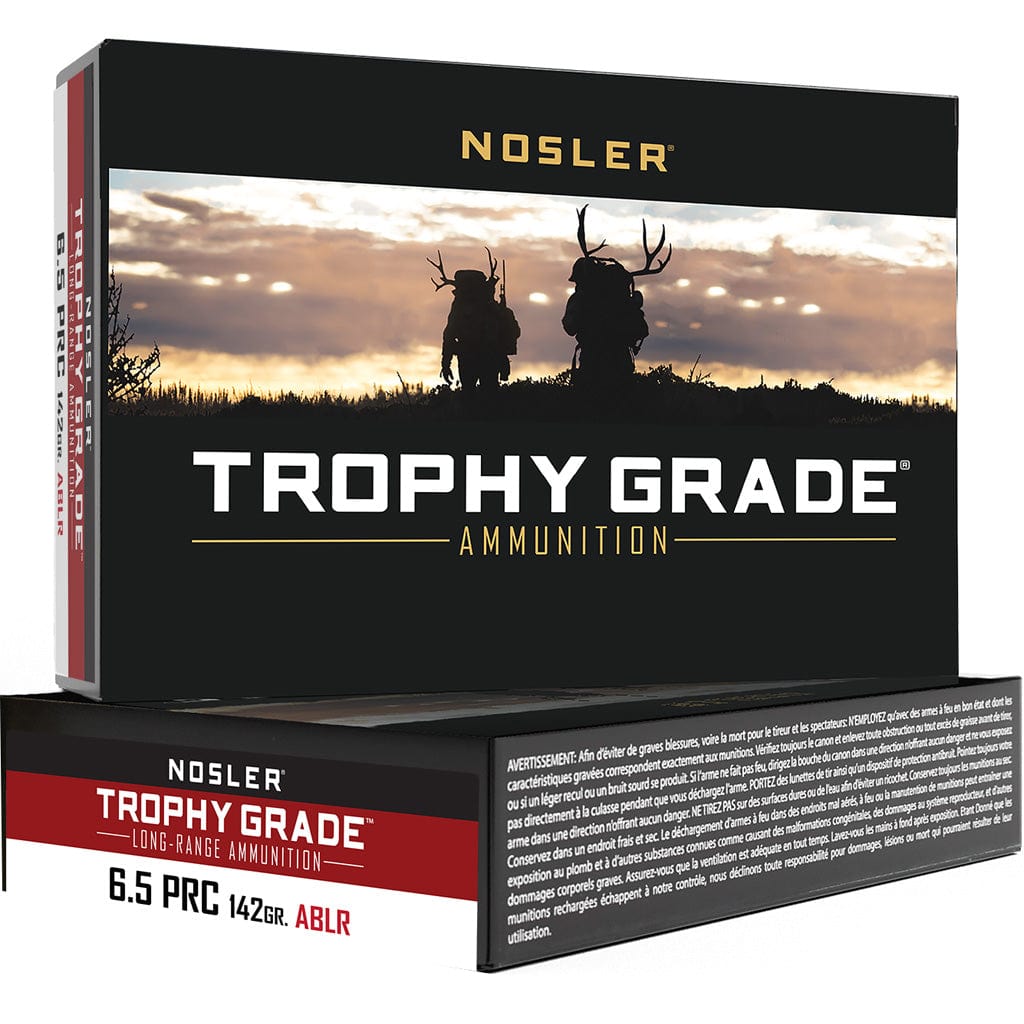 Nosler Nosler Trophy Grade Long Range Rifle Ammunition 6.5 Prc 142 Gr. Ablr Sp 20 Rd. Ammo