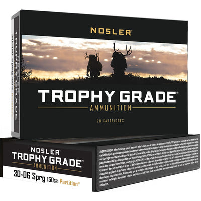 Nosler Nosler Trophy Grade Rifle Ammunition 30-06 Sprg 150 Gr. Pt Sp 20 Rd. Ammo