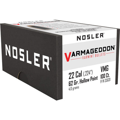 Nosler Nosler Varmageddon Bullets .22 Cal. 62 Gr. Hpfb 100 Pk. Reloading