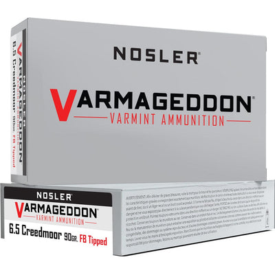 Nosler Nosler Varmageddon Rifle Ammunition 6.5 Creedmoor 90 Gr. Vg Fbt 20 Rd. Ammo