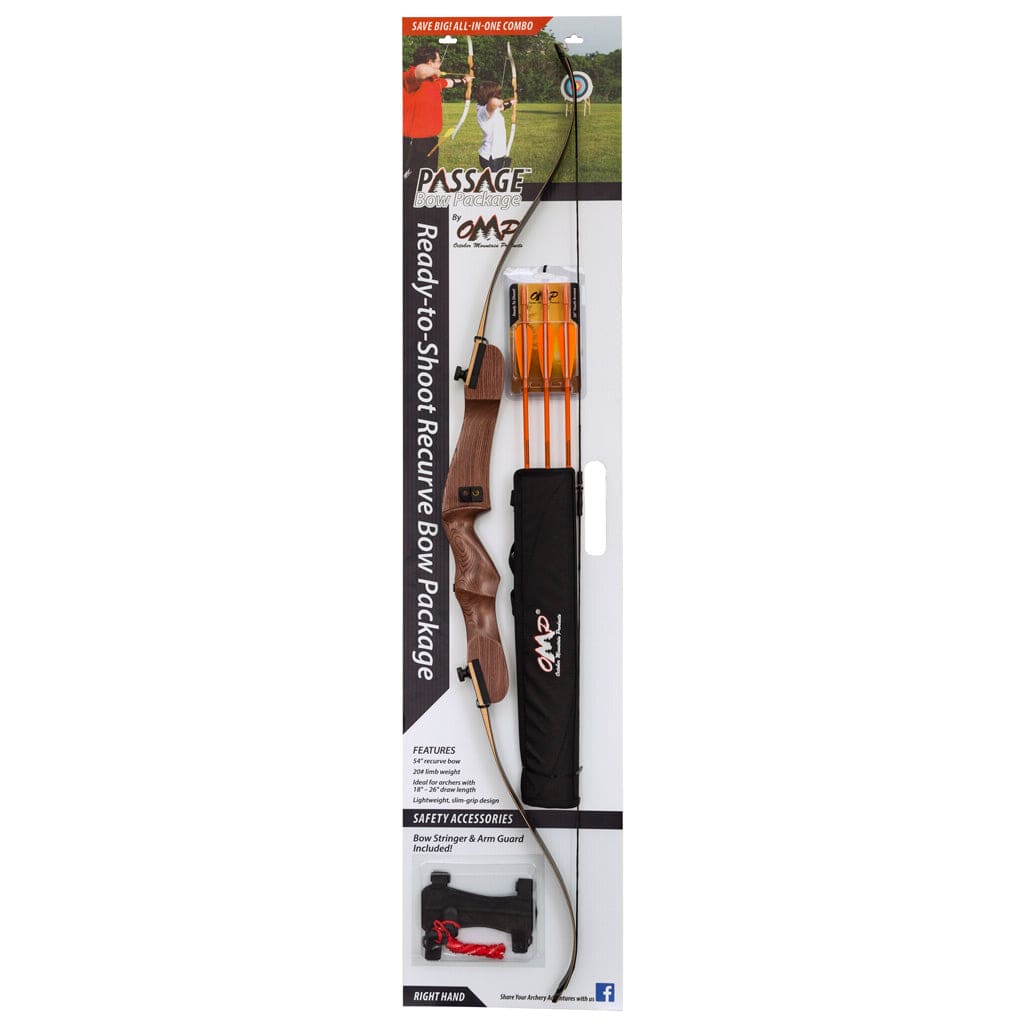 October Mountain October Mountain Passage Recurve Bow Package 54 In. 20 Lbs. Rh Bows