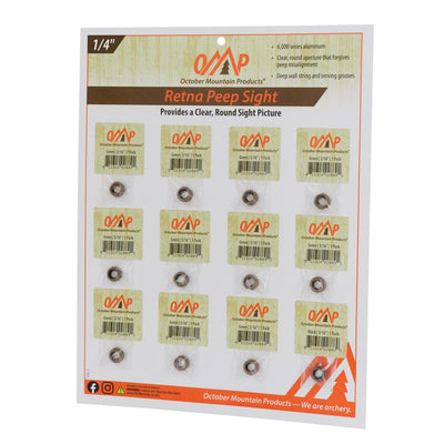 October Mountain October Mountain Retna Peep Sight Tan 1/4 In. 12 Pk. String Accessories