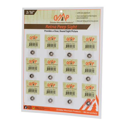 October Mountain October Mountain Retna Peep Sight Tan 3/16 In. 12 Pk. String Accessories