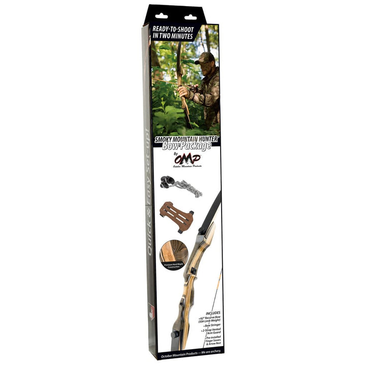 October Mountain October Mountain Smoky Mountain Hunter Bow Package 62 In. 45 Lbs. Rh Bows