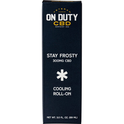 On Duty On Duty Cbd Cooling Roll On Pure Full Spectrum 300 Mg. Food and Front End Sales