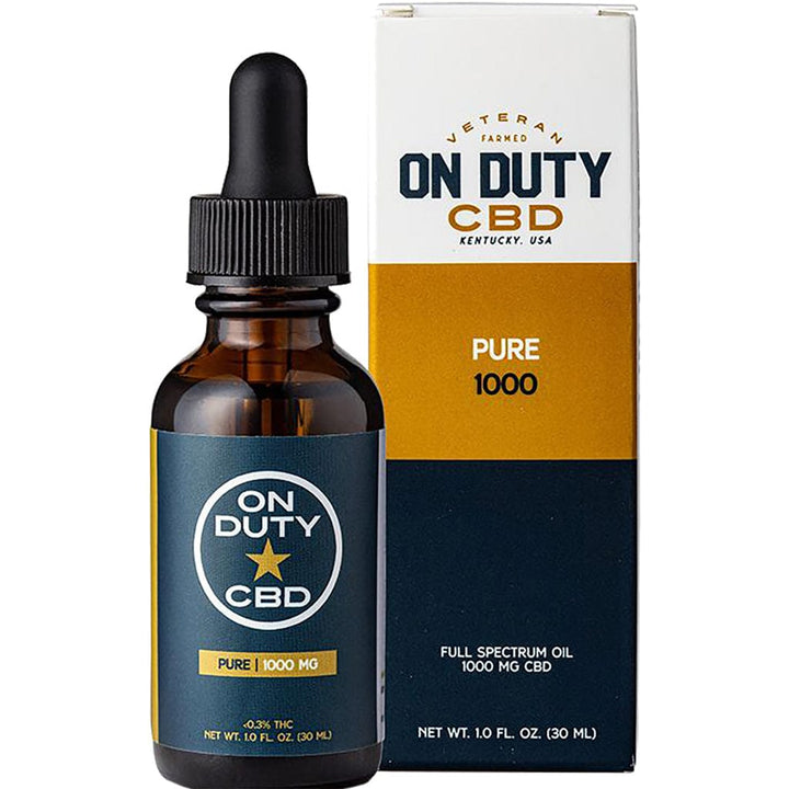 On Duty On Duty Cbd Oil Drops Pure Full Spectrum 1000 Mg 30 Ml Food and Front End Sales