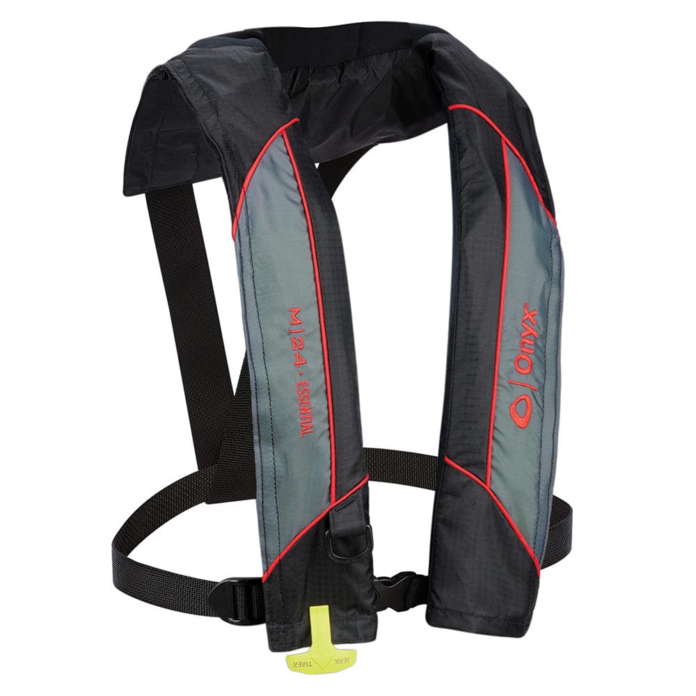 Onyx Outdoor Onyx M-24 Essential Manual Inflatable Life Jacket - Red - Adult Universal Paddlesports
