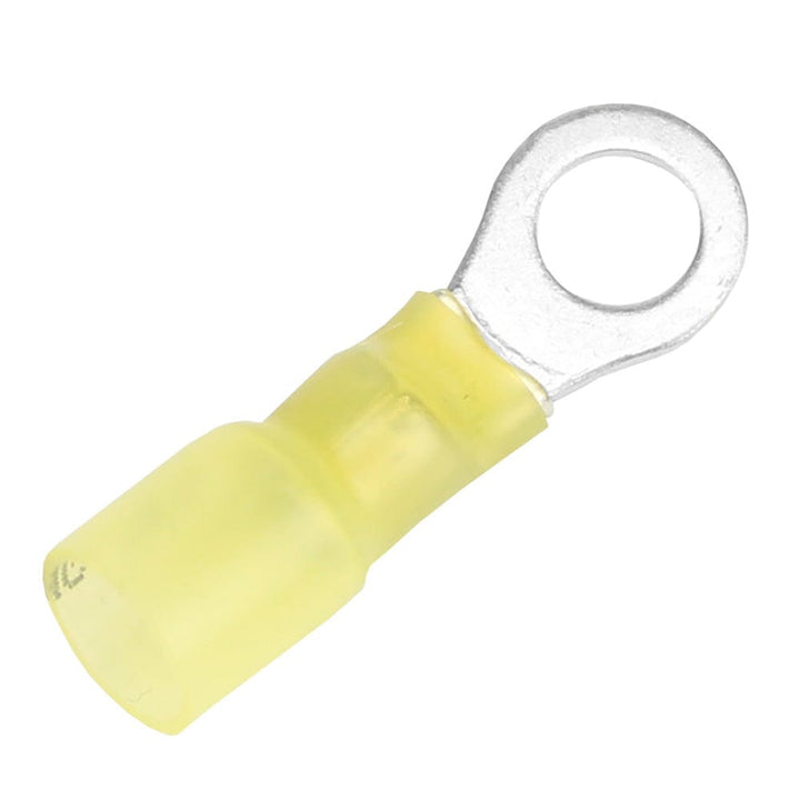 Pacer Group Pacer 12-10 AWG Heat Shrink Ring Terminal - 1/4" Stud Size - 100 Pack Electrical