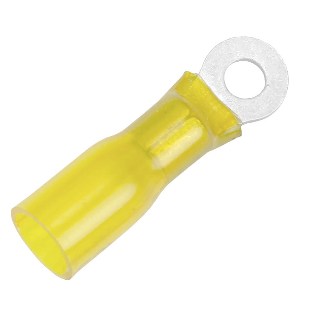 Pacer Group Pacer 12-10 AWG Heat Shrink Ring Terminal - #10 Stud Size - 100 Pack Electrical