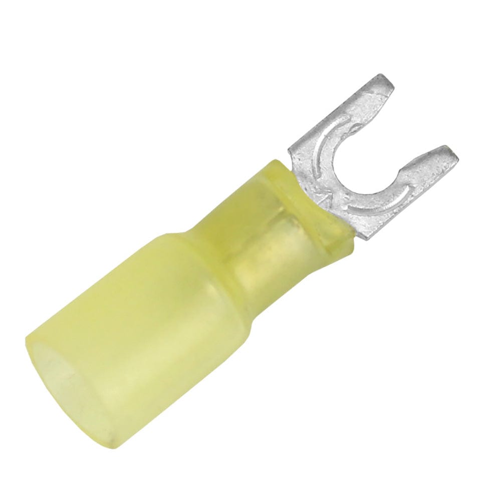 Pacer Group Pacer 12-10 AWG Heat Shrink Spade Terminal - #8 Stud Size - 100 Pack Electrical