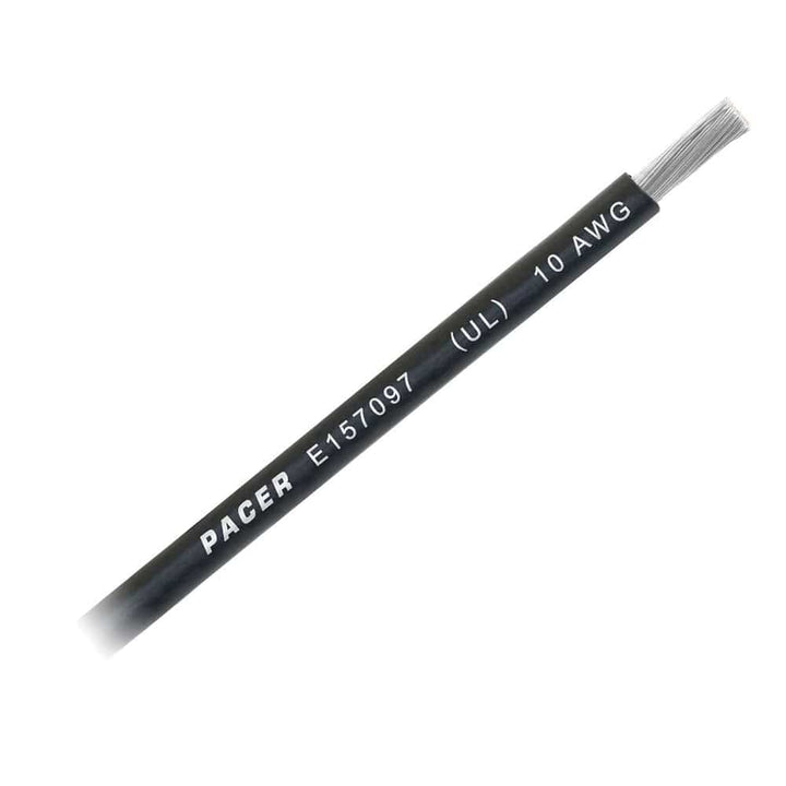 Pacer Group Pacer Black 10 AWG Battery Cable - Sold By The Foot Electrical
