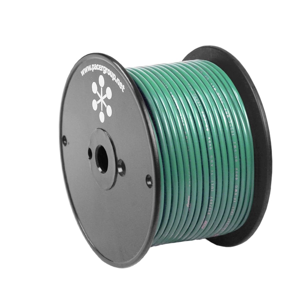 Pacer Group Pacer Green 14 AWG Primary Wire - 100' Electrical