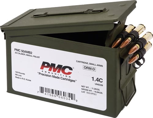 PMC Pmc 50 Bmg Ammo Can 660gr - 100rd Linked Fmj-bt Ammo