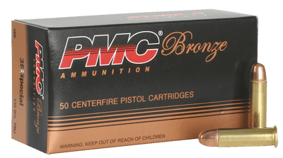 PMC Pmc Bronze Pistol Ammo 38 Spl Fmj 132 Gr. 50 Rd. Ammo