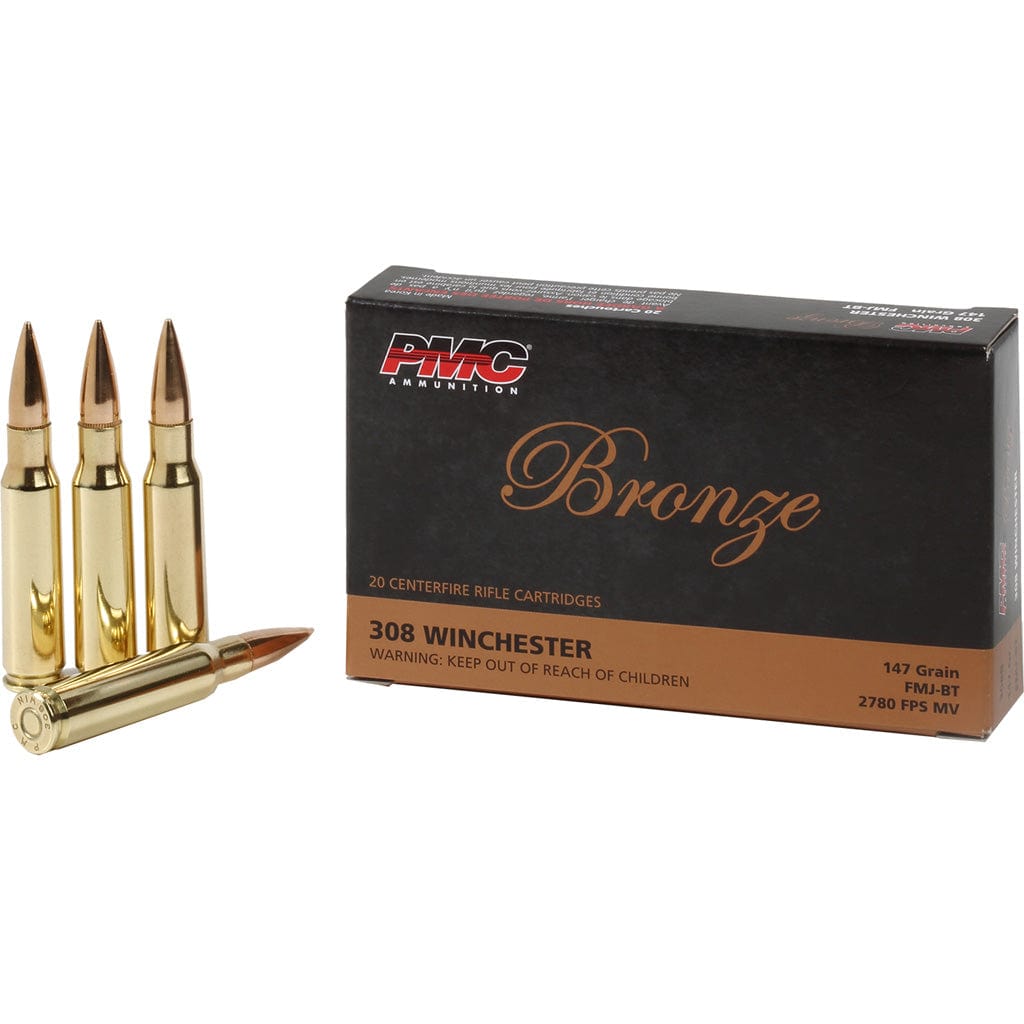 PMC Pmc Bronze Rifle Ammo 308 Win Fmj Bt 147 Gr. 20 Rd. Ammo