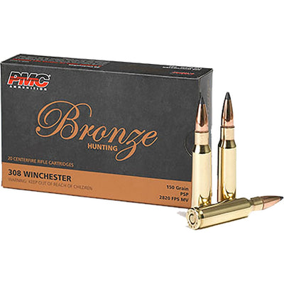 PMC Pmc Bronze Rifle Ammo 308 Win. Psp 150 Gr. 20 Rd. Ammo